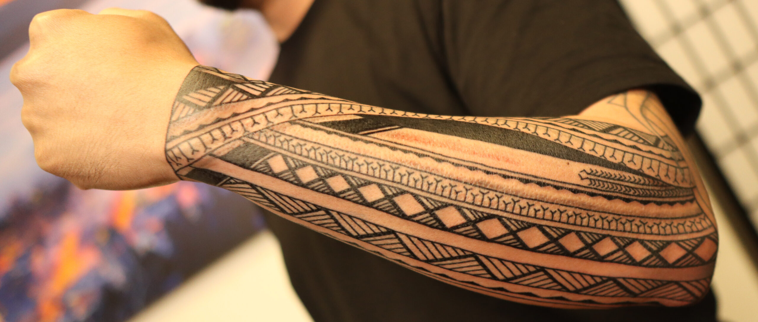 Portland Tattoo Studio, tattoos, full sleeve, tribal, filipino